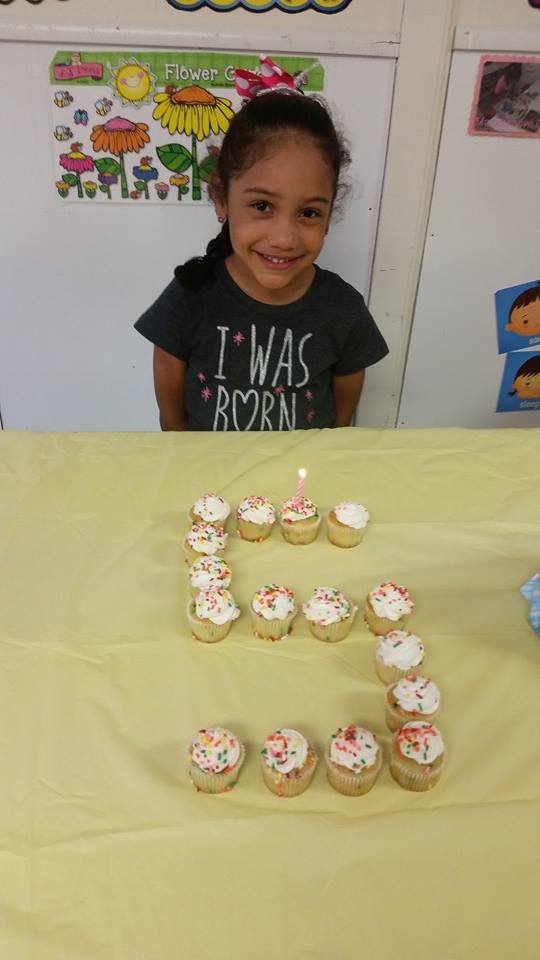 Child with Birthday Cupcakes 1
